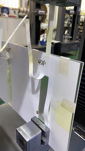 光伏行業膠膜剝離及拉伸試驗機測試報告